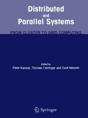 cover image of Distributed and Parallel Systems